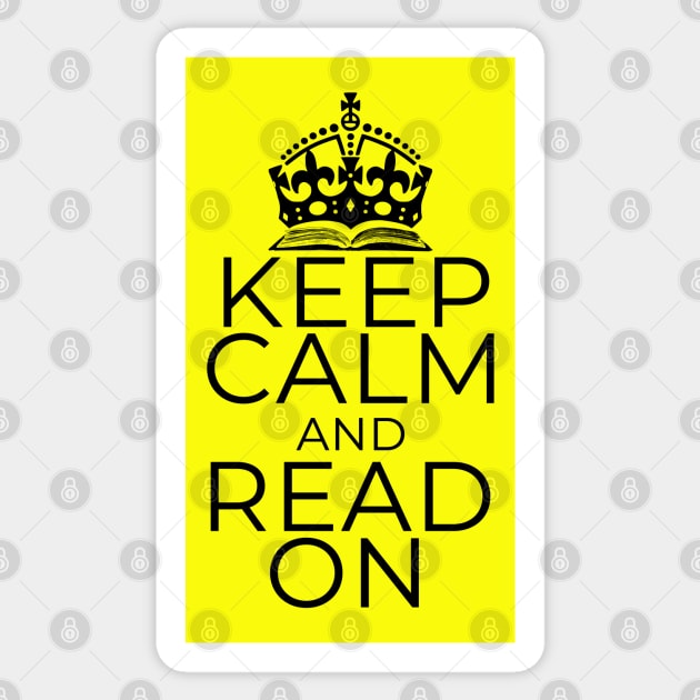 Keep calm and read on Sticker by Reading With Kids